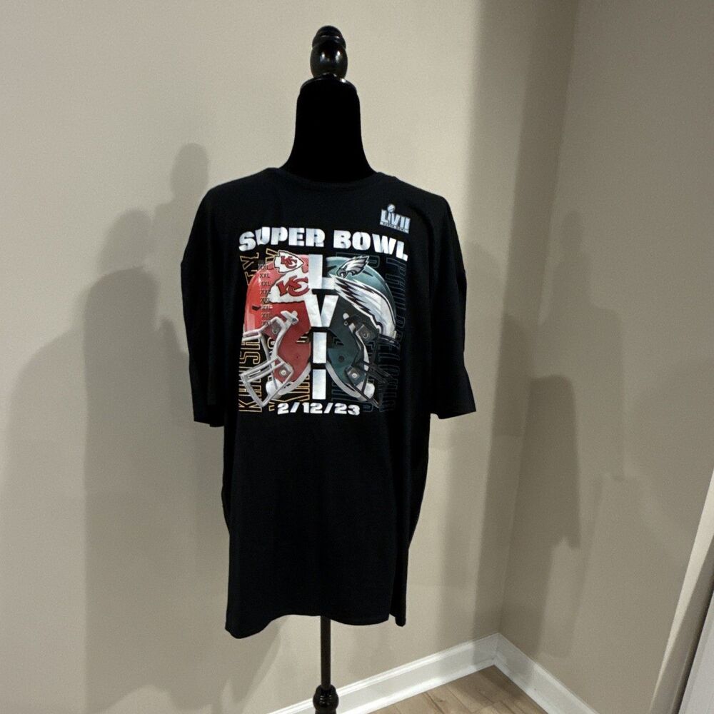 Fanatics Super Bowl LVII Chiefs Eagles T-Shirt Men’s 2XL New With Tags